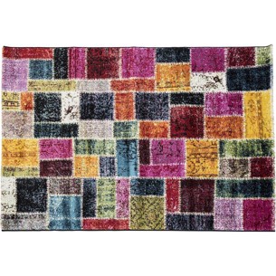 Tæppe i patchwork - 133 x 195 cm